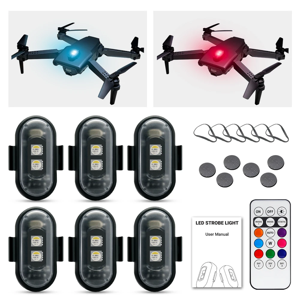 Drone Strobe Light - Motosiklet Flaş Işığı, APP Kontrollü RGB