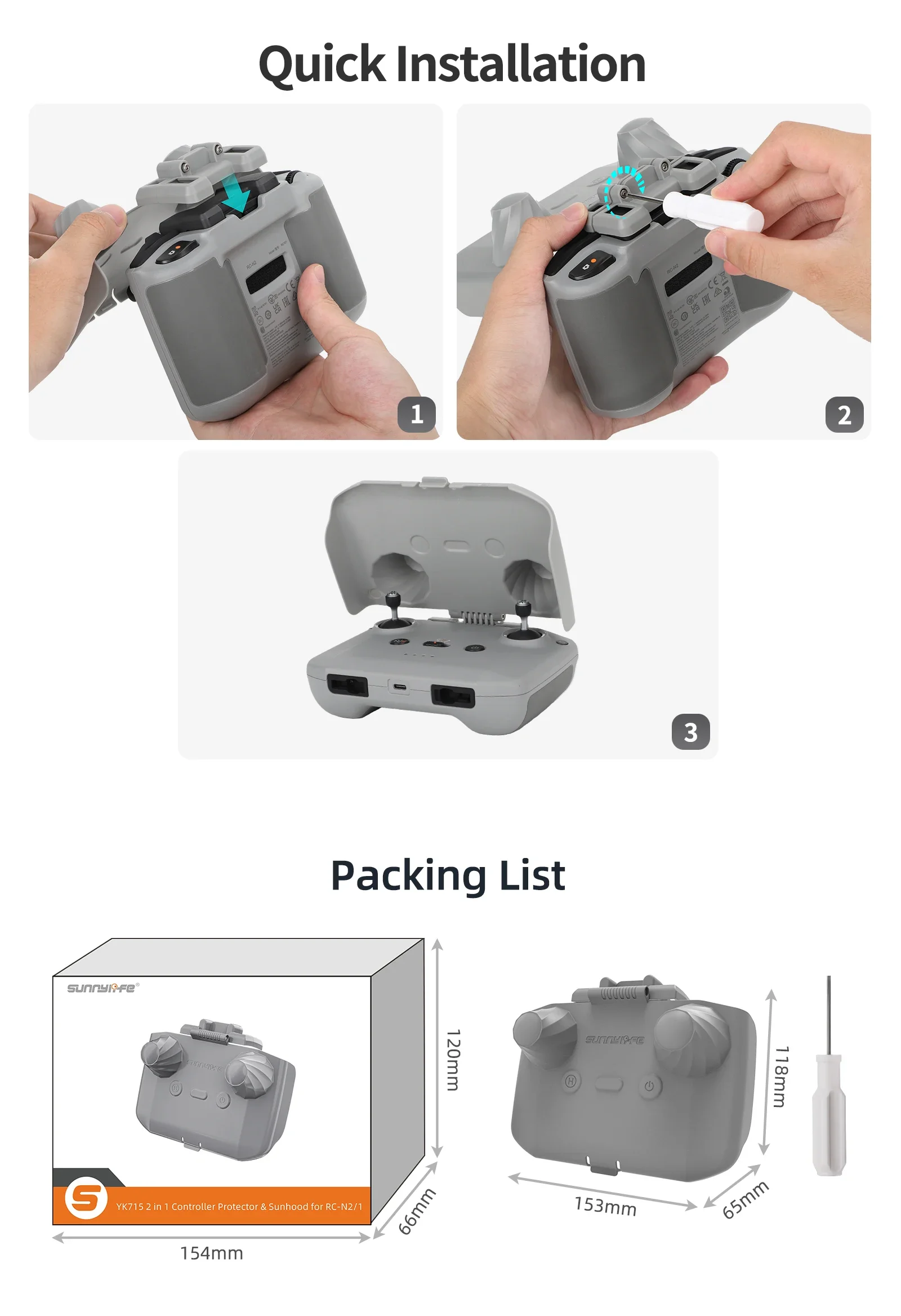 DJI NEO 2 Mini 3 4 Pro/ AIR 3  - Drone Sun Shade incelemesi ve fiyatı