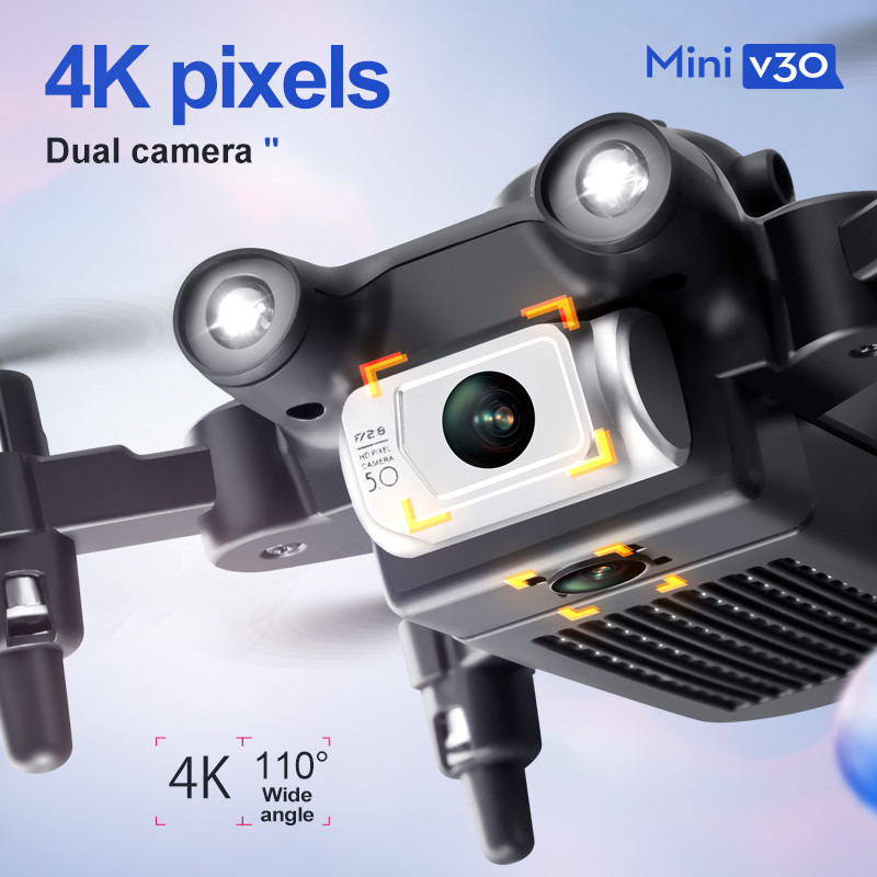 Mini V30 WiFi FPV Drone 4K HD  - Drone Remote Controller Lanyard incelemesi ve fiyatı