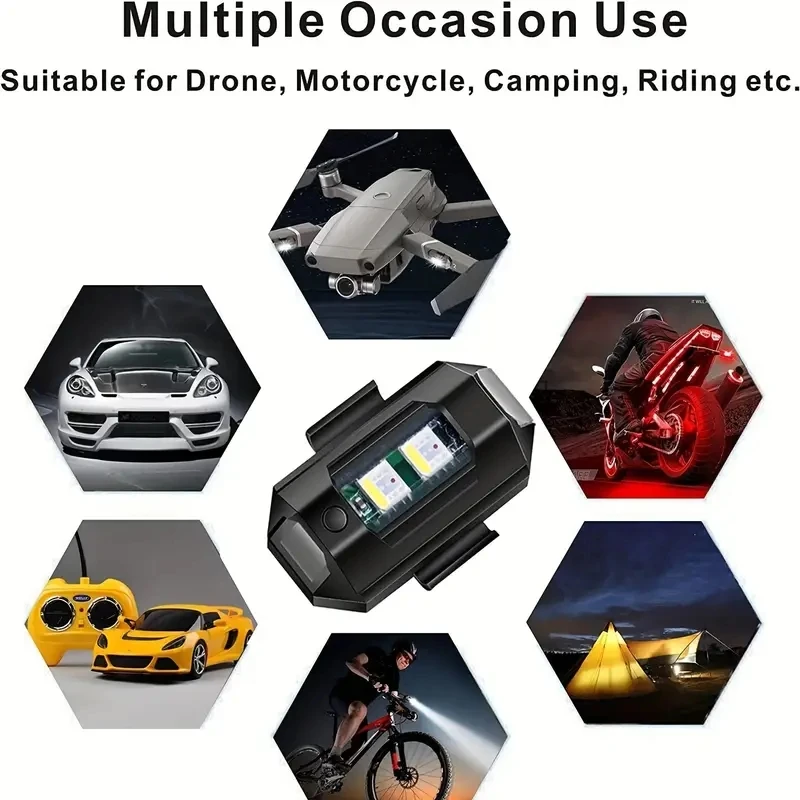 1 adet uzaktan LED RGB anti-ça - Drone Strobe Light incelemesi ve fiyatı