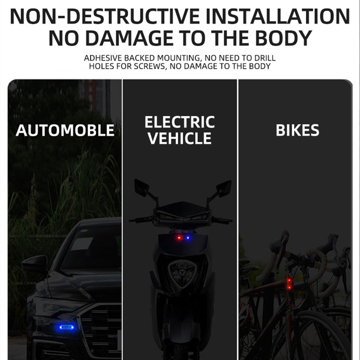 Motosikletler için güneş enerj - Drone Strobe Light incelemesi ve fiyatı