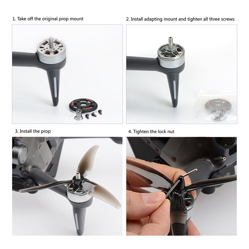 B50B-Motor Plaka Adaptörü 4 Ad - Drone Propeller Holder incelemesi ve fiyatı