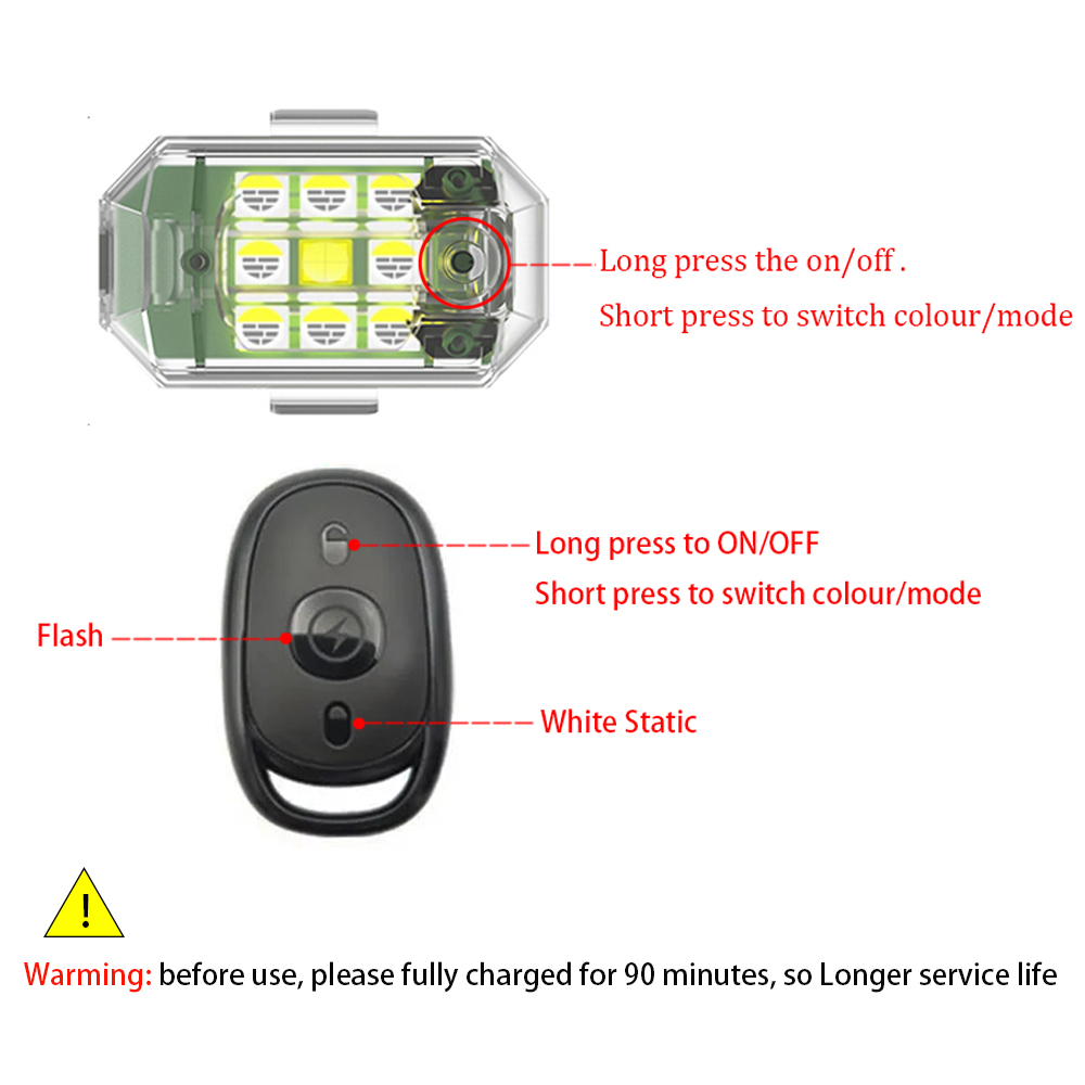 1/2/4 adet kablosuz LED Drone  - Drone Beacon Light incelemesi ve fiyatı